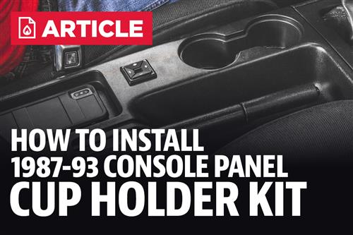 How To Install Cup Holder Consoles