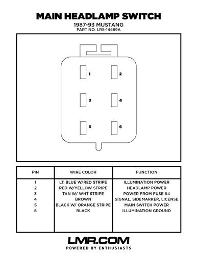 Ford Dimmer Switch Wiring Diagram