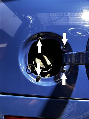 How To Install 1982-2004 Mustang Fuel Filler Neck Grommet Seal - fuel_door