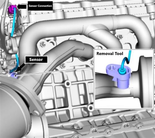Mustang Oxygen Sensor Replacement & Location Tech Guide - s550_rh_o2_sensor
