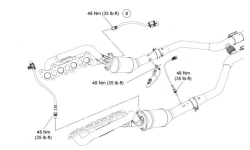 Mustang Oxygen Sensor Replacement & Location Tech Guide - 50_mustang_o2_sensor