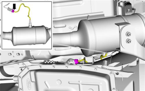 Mustang Oxygen Sensor Replacement & Location Tech Guide - mustang_23_downstream_o2_sensor_ecoboost